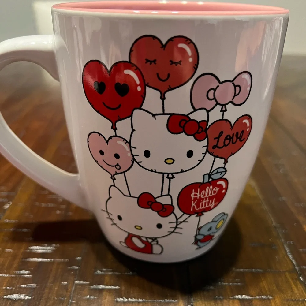Hello Kitty Hearts, Balloons and Bows Large Coffee Mug